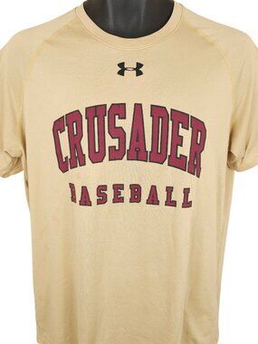 Crusaders Baseball T Shirt Mens Size Medium Gold Faith Lutheran Las Vegas